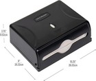Hand Paper Towel Dispenser Wall Mount Touchless Commercial Folded Bathroom Black