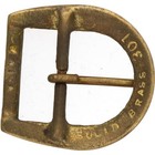 Brass New Hippie Minimalist Hippy Retro Mcm Boho Nos 1970s Vintage Belt Buckle