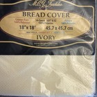 Lot Of 4 Mcg Textiles Bread Cover Ivory 14ct Cross Stitch 18  Sq New Made In Usa