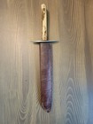 19th Century Field Made Stag Handle Dagger With Wwii U s  J  Boyd Sheath