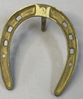 Brass Horseshoe Bridle halter Rack 4 25  X 3 3 4 