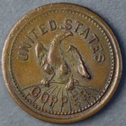 Patriotic Civil War Token   i-o-u 1 Pure Copper Cent  390 434a Au R-3