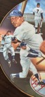 Vintage 1987 Sports Impressions Mini Plate 4 25    Mantle Mattingly Yankees Mlb