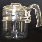 Vintage Pyrex Flameware Glass 6 Cup Glass Coffee Pot Percolator 7756-b