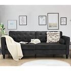 84 2   Mid-century Modern Sofa Comfy Sofa Couch With 2 Pillows For Living Room