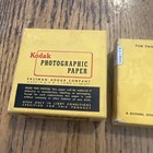 Kodak Photographic Paper And Developer Boxes Read