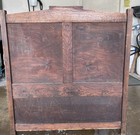 Oak Storage Bench Antique Vintage