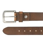 Leather Belt With Metal Buckle