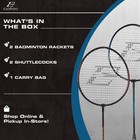 Eastpoint Sports 2 Player Badminton Racket Set  2 Rackets With Steel Shafts