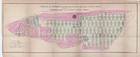 1861 Manhattan Map Original New York City Common Lands -  19x7  Original