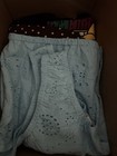 Mixed Clothing Lot In Boxes - Assorted Shorts  Jeans   Dress  Multicolor