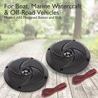 Marine Speakers - 4 Inch 2 Way Waterproof And Weather Resistant Outdoor Audio 
