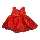 Nnjxd Tulle Flower Princess Wedding Holiday Floral Lace Dress Girls  Size 3m Red