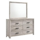 Picket House Furnishings Keely 6-drawer Dresser   Mirror Set In White