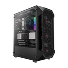 Rosewill Atx Mid Tower Gaming Pc Case Tempered Glass 4 Pwm Fans Mesh Rwgc1