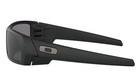 Oakley Gascan 03-473 Matte Black Grey Lifestyle Wrap Shades Men