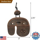 Ringsun Leather Archery Finger Tabs handmade Archery Finger Guard For Shootin