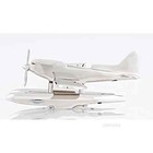 Seaplane Pontoon Float Plane Desktop Model 16 5  Airplane Aluminum Chrome New