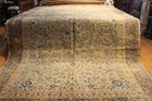 Antique Oriental Rug Tabris 9  X 13  Handmade Circa 1930 s Muted Color Stressed 
