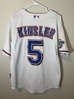 Majestic Texas Rangers Kinsler  5 World Series Mlb Jersey White Men s 48
