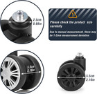 Luggage Wheels Replacement 4 Pcs Suitcase Replacement Wheels