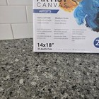 Artist s Loft Artist Canvas 2 Pack 14x18 White 100  Cotton Triple Gesso Primed