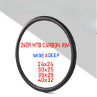 26er Mtb Rim 24 30 35 40mm Width 24 25 32mm Depth Hookless Clincher Tubeless Rim