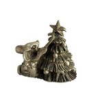 Vintage Hudson Pewter Mouse Trimming The Tree Figurine 1982 Next Day Ship