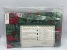 Bardwill Linens Holiday Spirit Oblong Tablecloth 60x84  Poinsettia Christmas New