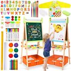 Kids Easel Including 100  Accessories   Double Sided Free Height Adjustment