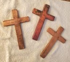 3 Vintage Copper Ingot Smelter Cross s 1940s-50s