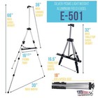 66  Silver Aluminum Adjustable Artist Field Display Easel Tripod Stand  Tabletop