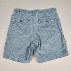 Howler Bros Corduroy Shorts Mens 32 Blue Big Pocket Palm Tree Logo Summer 