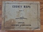 Lot Of 3 1967 County Maps Michigan Dept  Conservation Region 1 2 3 Atlas 17x14