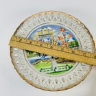 Vintage Salt Lake City Utah Souvenir Decorative Plate Gold Trim Cut Outs Japan