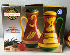 Wolfgang Puck Oil   Vinegar Pasta Design Set 2002 New In Box