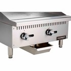 Patriot Pt-g24-m 60 000 Btu Commercial Manual Control Gas Griddle Flat Top 24 w