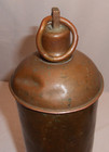 Vintage Early Copper Flask Hot Water Bottle 12 1 2  Tall