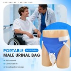 Wearable Reusable Silicone Urine Collector portable Drainage Men  Blue