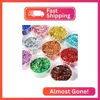 1mm Holographic Hexagon Chunky Glitter For Craft 12 Colors Assorted Chunky Glitt