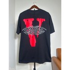Vlone X Rodman V Logo T Shirt Black Dennis Rodman Graphic Tee Size Xl