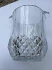 Clear Lead Crystal Champagne Wine   Ice Bucket Euc