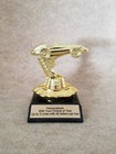 Pinewood Racing Derby Trophy On Unique Base -  Free Personalized Plaque