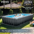 Intex 26363eh 24  X 12  X 52  Rectangular Ultra Xtr Frame Swimming Pool W  Pump