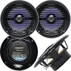 6 5 Inch Waterproof Marine Speakers With Led Lights For Outdoor Audio System