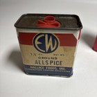 Vintage Lot Of 3 Spice Collectible Tins Ehlers  Pantry Pride   Ew Wallace Foods
