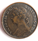 1891 Great Britain Farthing - Excellent Coin - Free Ship - Bin  719