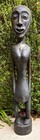 African Art Sculpture Tall  Old Tribal Baule Carved Wood Female Primitive Statue