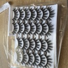 Black Full Volume Long Reusable Strip Eyelashes Tray Set  Multiple Pairs
