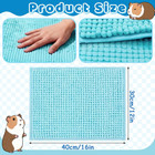 Guinea Pig Cage Liner  8 Pcs  16x12 Inch  4 Colors   Washable   Reusable  Fleece